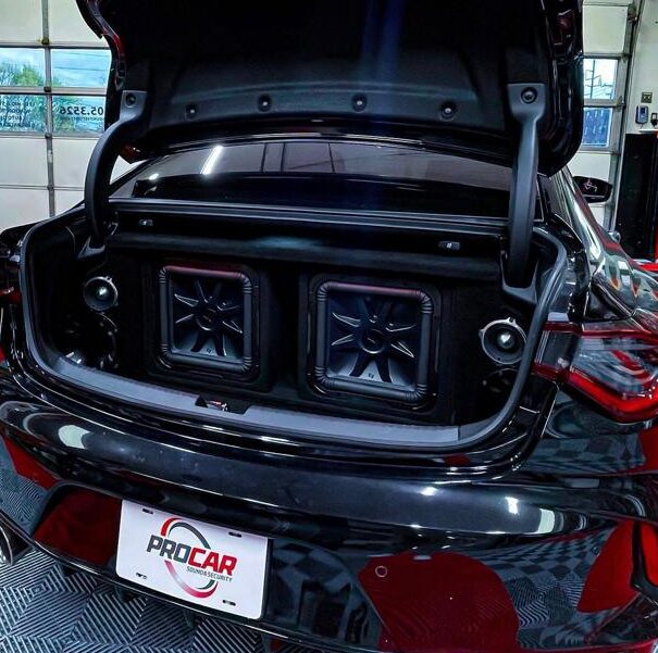 Car amplifier installation in Malden, MA