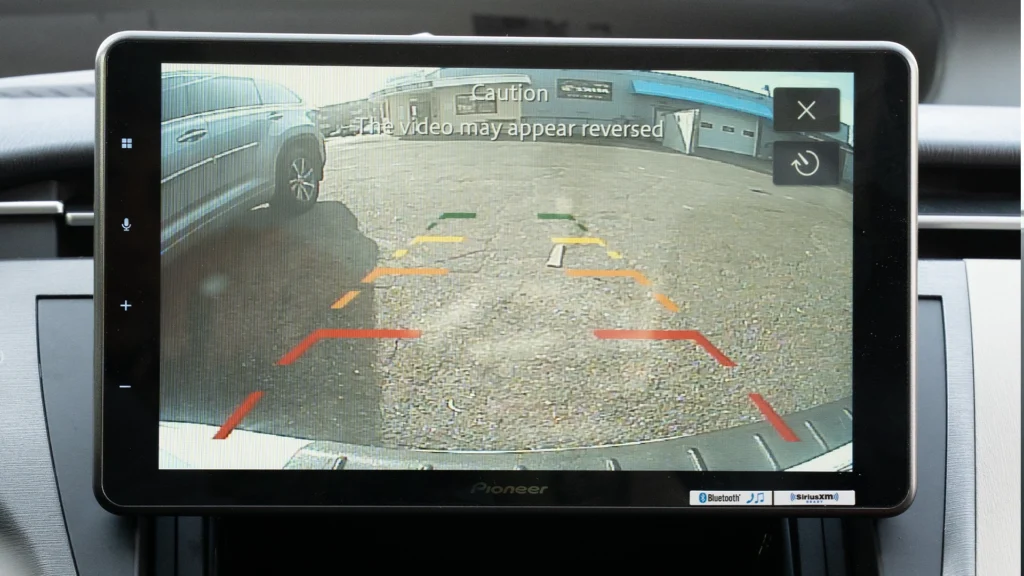 Backup camera installation work in progress in Malden, MA